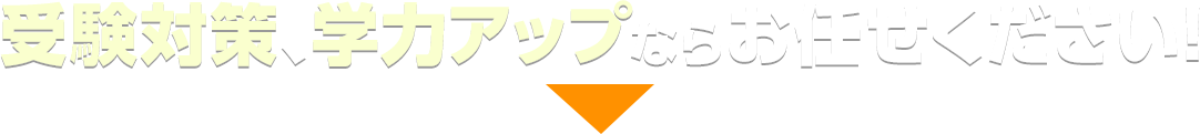 受験対策、学力アップならお任せください!